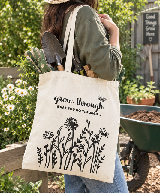 Canvas Tote Bag- Reusable Shopping, Garden & Everyday Carry Bag