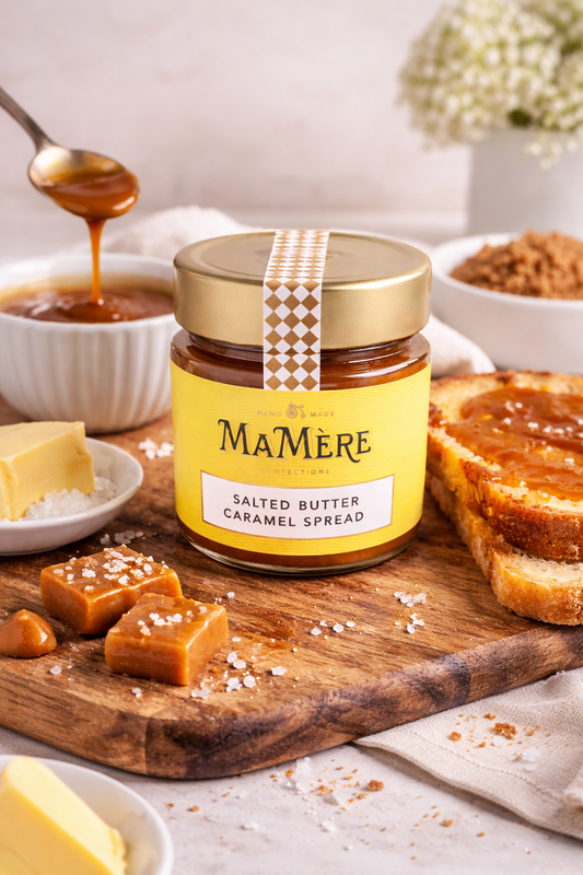 MaMère Salted Butter Caramel Spread – Premium Artisanal Caramel Sauce