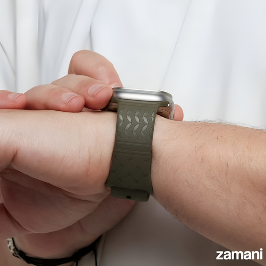 Keffiyeh Olive Green- Strap for Watch