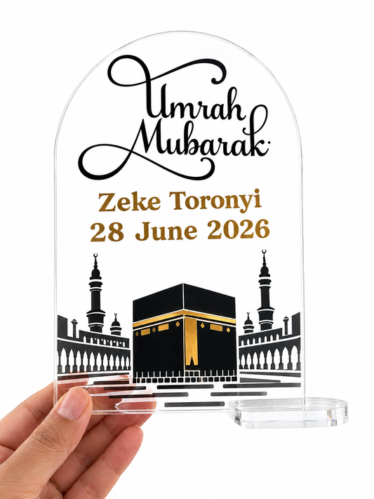 Acrylic Plaque - Umrah Mubarak